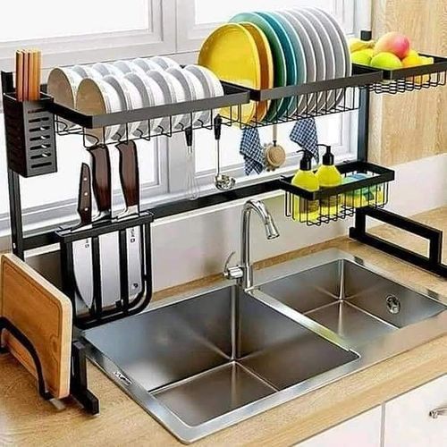 Over The Sink Dish Rack Adjustable (65-95cm)