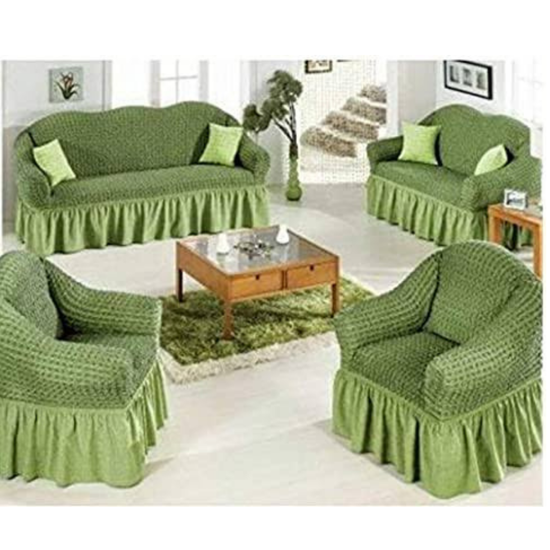 Turkish Sofa Covers(3+2+1+1)Green
