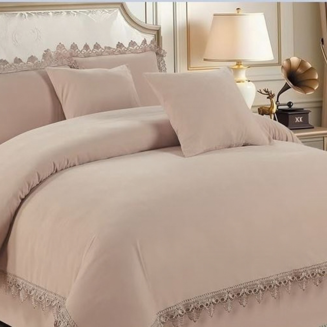 6 Piece Fancy Duvet(6x7 Beige )