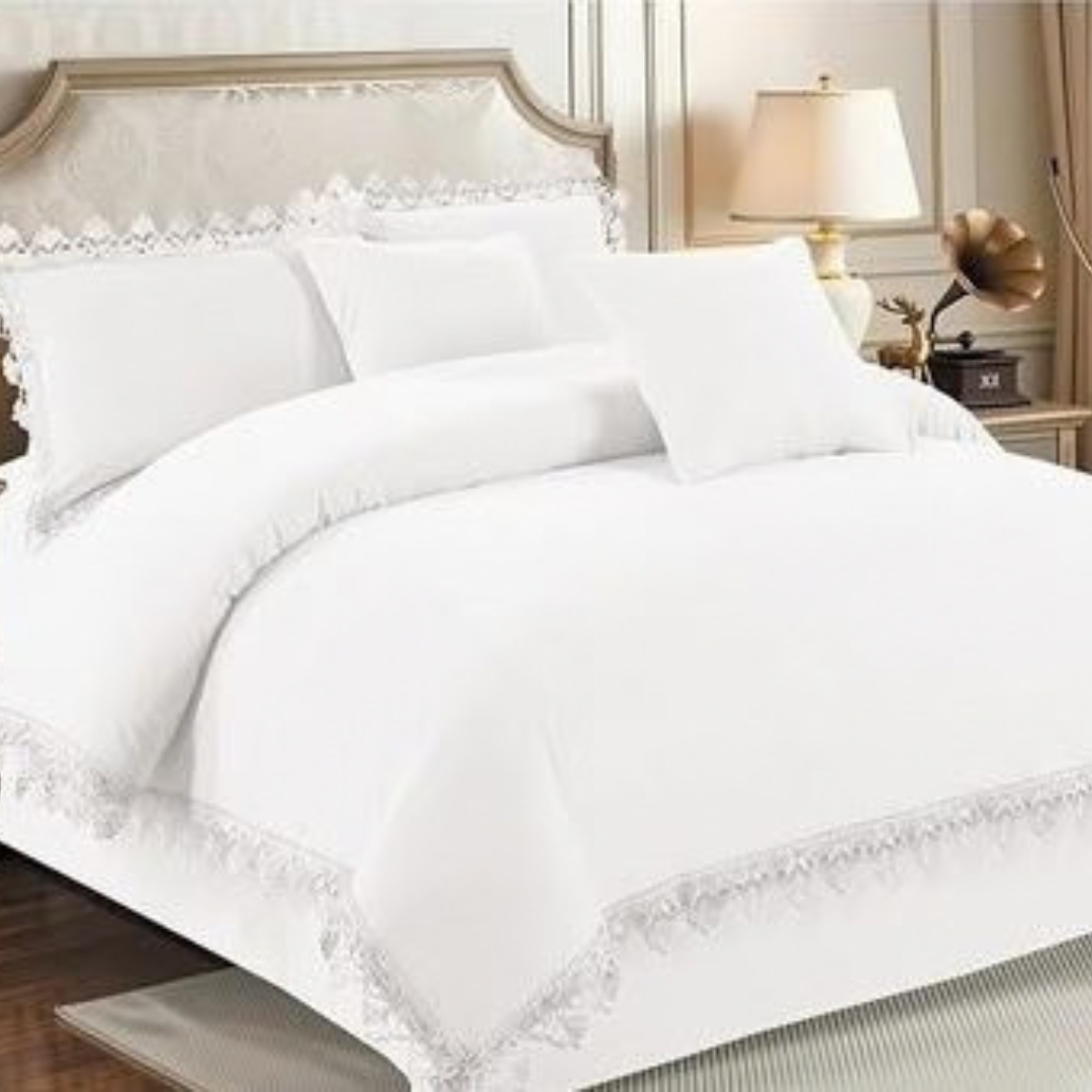 6 Piece Fancy Duvet(6x7 White)